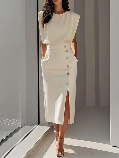 Serena Ken Céleste dress featuring elegant fabric and a stylish silhouette, perfect for formal or special occasions.